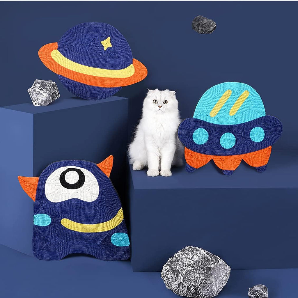 Cat Scratching Mat 15.7X15.7 Inch. Nature Jute Cat Scratcher Pad,Premium Design for Cats to Grind Claws, Relaxing and Release Nature Instinct.Protect Furniture Sofa Carpet